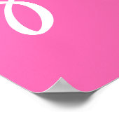 トレンディーホットピンクウェルカムトゥスウィート16誕生日 ポスター (角)