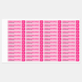 トレンディーホットピンクガーリーリップグロス5.5gリップバールチューブ ラベル (シート)