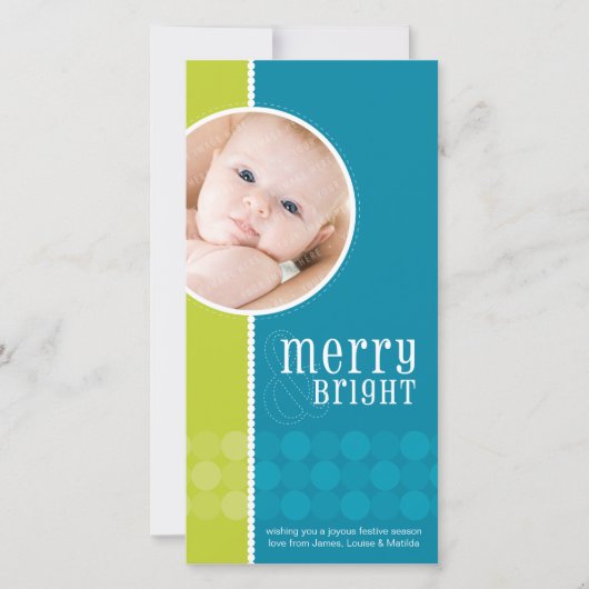 トレンディーホリデーフォトカード:: goodcheer 5 シーズンカード (正面)