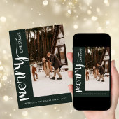 トレンディーホリデーモダンフォトクリスマスホリデーカード 招待状