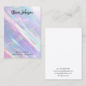 トレンディーホログラフィックジュエリーイヤリングディスプレイ 名刺 (正面/裏面)