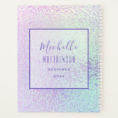 トレンディーホログラフィックプロフェッショナルシックビジネス2024 プランナー手帳 (裏面)