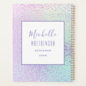 トレンディーホログラフィックプロフェッショナル2024シック・ビジネス プランナー手帳 (裏面)