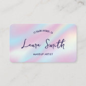 トレンディーホログラフィックヘアスタイリスト爪、 ネイル美しいサロン 名刺 (正面)