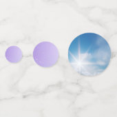 トレンディーホログラフィックホットエアバルーンテーブル紙吹雪 コンフェッティ (正面)