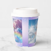 トレンディーホログラフィックホットエアバルーン紙カップ 紙コップ (左)