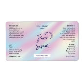 トレンディーホログラフィック血清2 OZスポイトボトルラベル ラベル (正面)