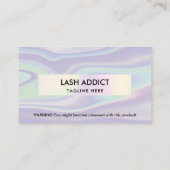 トレンディーホログラフ錠剤ボトル遺跡包装ラベル 名刺 (裏面)