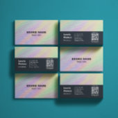 トレンディーホログラムエステティシャンフェミニンスタイル 名刺