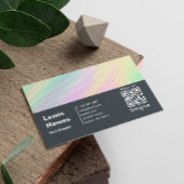 トレンディーホログラムエステティシャンフェミニンスタイル 名刺