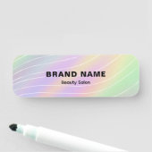 トレンディーホログラムエステティシャンフェミニンスタイル 名札 (インサイチュ)