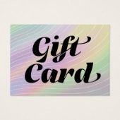 トレンディーホログラムエステティシャン証明書ギフトカード (正面)