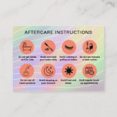 トレンディーホログラムラッシュクライアン気にト命令後 名刺 (裏面)