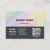 トレンディーホログラムLash Clientレコードマップ 名刺 (裏面)