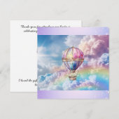 トレンディーホロホットエアバルーンフラットサンキューカード サンキューカード (正面/裏面)