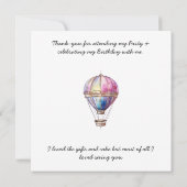 トレンディーホロホットエアバルーンフラットサンキューカード サンキューカード (裏面)