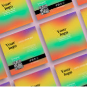 トレンディーホロモダングラはっきりしたムイン後を追スタグラム スクエア名刺