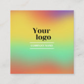 トレンディーホロモダングラはっきりしたムイン後を追スタグラム スクエア名刺 (正面)