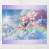 トレンディーホロ熱気球フード&Bevラベル リキュールボトルラベル (シングルラベル)