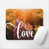 トレンディーホワイトオーバーレイ|写真に対する愛 マウスパッド (マウス)