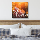 トレンディーホワイトオーバーレイ |写真に愛 キャンバスプリント (インサイチュ (寝室))