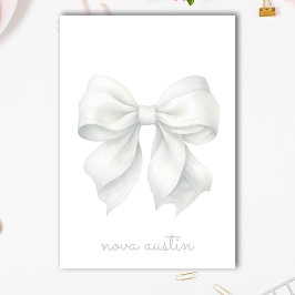 トレンディーホワイトボーパーソナライズされたグ（名前モノグラム） ポストイット