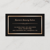 トレンディーホワイトマーブルサロンロイヤリティパンチカード ロイヤリティカード (裏面)