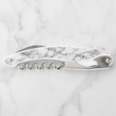 トレンディーホワイトマーブルストーン ソムリエナイフ (裏面)