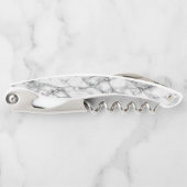 トレンディーホワイトマーブルストーン ソムリエナイフ (正面)