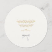 トレンディーホワイトリボン結婚円 メニュー (裏面)