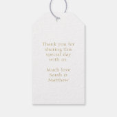 トレンディーホワイトリ結婚ボンありがとう ギフトタグ (裏面)