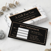 トレンディーホワイト大理石ルックギフト証明書カード