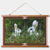 トレンディーホームデコール/オフィス動物うさぎ 吊り下げ型タペストリー (正面2)