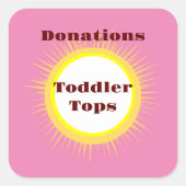 トレンディーホーム団体や組織ストレージアイディア スクエアシール (正面)