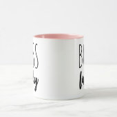 トレンディーボスレディタイポグラフィ マグカップ (中央)