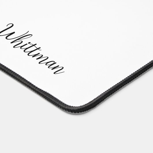 トレンディーボスレディモダンタイポグラフィピンクデスク デスクマット (コーナー)