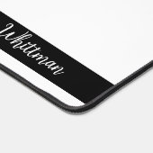 トレンディーボスレディモダンタイポグラフィピンクブラック デスクマット (コーナー)