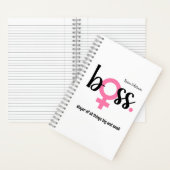 トレンディーボスレディーホームオフィスデコールモダン ノートブック (内側)