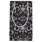 トレンディーボヘミアンガーリーパリジャンブラックレース スモールペーパーバッグ (正面)