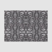 トレンディーボヘミアンガーリーパリジャンブラックレース 薄葉紙 (正面)