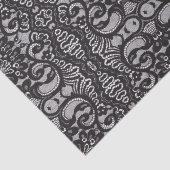 トレンディーボヘミアンガーリーパリジャンブラックレース 薄葉紙 (詳細)