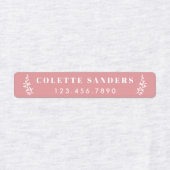 トレンディーボホアイロンオンネーム ラベル (デザイン1)