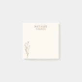 トレンディーボホシックテラコッタクールパーソナライズされた ポストイット (正面)