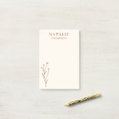 トレンディーボホシックテラコッタクールパーソナライズされた ポストイット (デスク上)