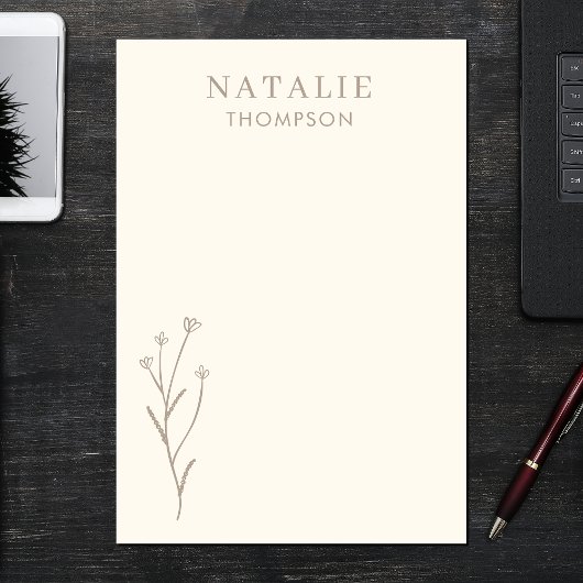 トレンディーボホシックマッシュルームパーソナライズされたブラウン ポストイット