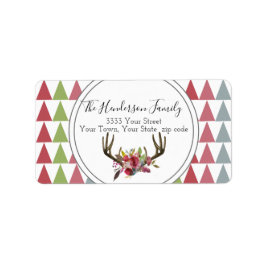 トレンディーボホシック差出人住所ラベル ラベル