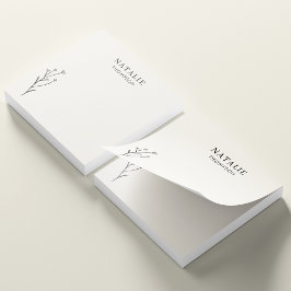 トレンディーボホシック素朴ブラックフラワーパーソナライズされた ポストイット