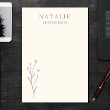 トレンディーボホシック薄紫ラベンダークールパーソナライズされた