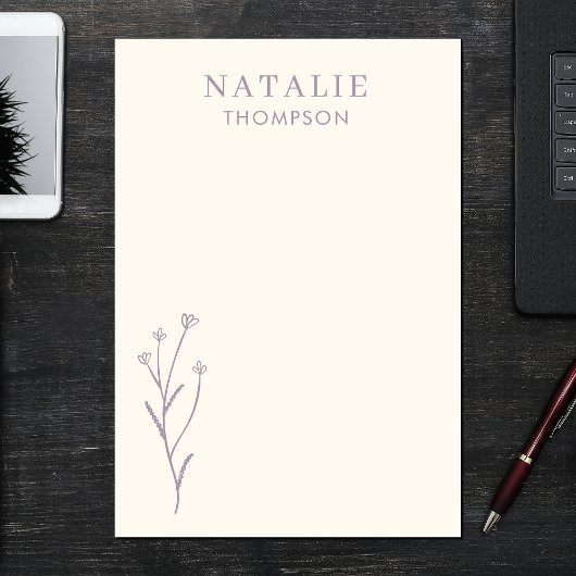 トレンディーボホシック薄紫ラベンダークールパーソナライズされた ポストイット