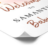 トレンディーボホダスティピンクラストレインボーウェルカム ポスター (角)